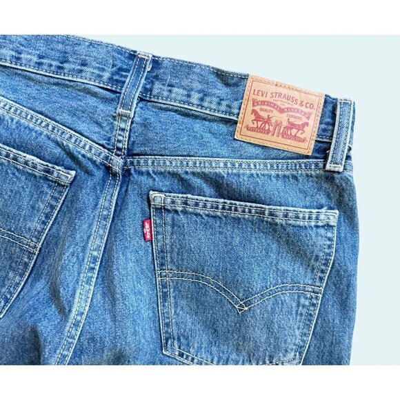 LEVI'S Low Pro Straight Distressed Slouchy Relaxed Mid Rise Jeans Size 28 - Picture 7 of 8